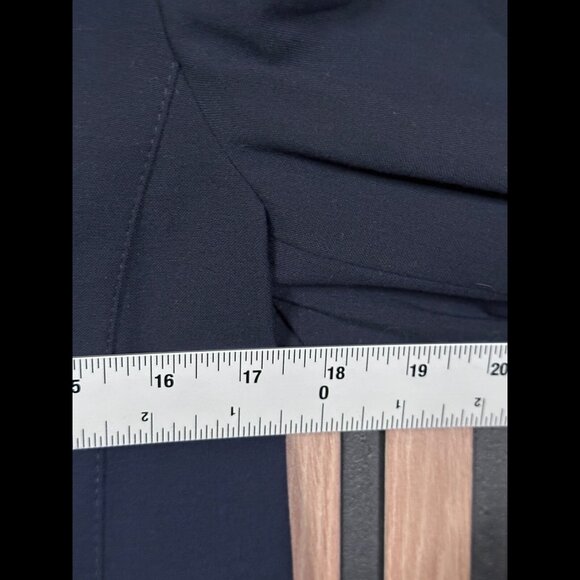 Semantiks Blazer Jacket 12 / Large Womens Blue Navy Sport 2 Button Stretch Coat - Picture 4 of 9